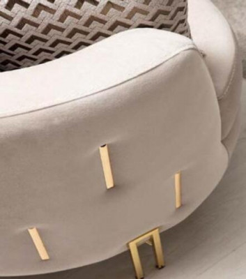 Fauteuil Bekleding Zitter Design Bank Fauteuil Relax Stof Lounge Luxe Woonkamer