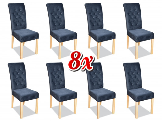 Meerkleurige Chesterfield x8 stoelen Ontwerper Luxe Fauteuils Gestoffeerde Stoelen Leunstoelen