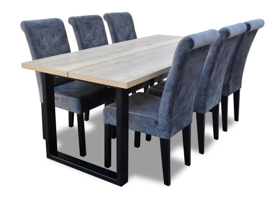 Eettafel Eetkamerset Eetgroep Klassieke Tafel 7-delig Set Stoel nieuw 6x Stoelen