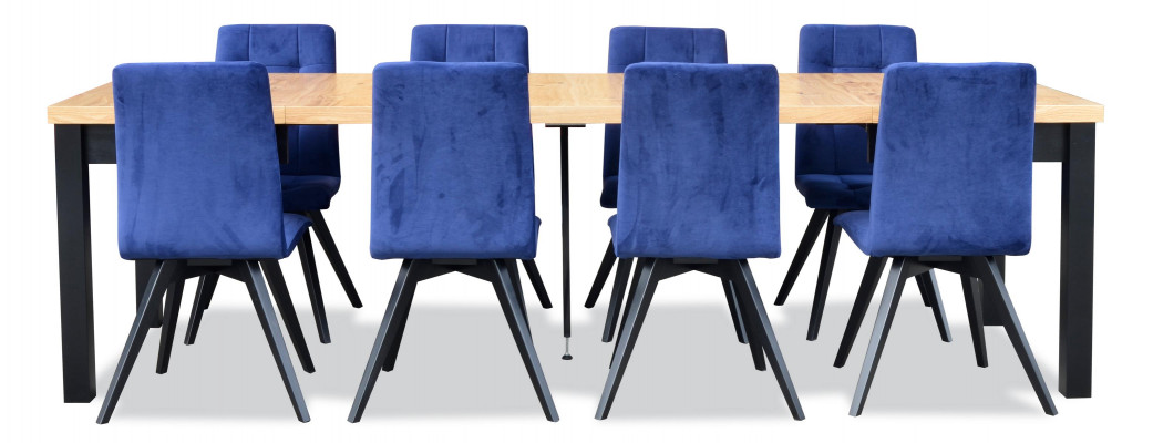 Leunstoelen Eettafel Tafel Hout Eetkamer Set 6x Stoel Set Stoelen 7-delige Set