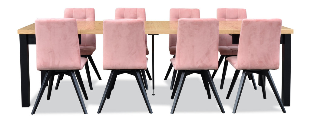 Moderne eetkamer meubels Eettafel + 6 stoelen Complete set 7-delig Setgroep