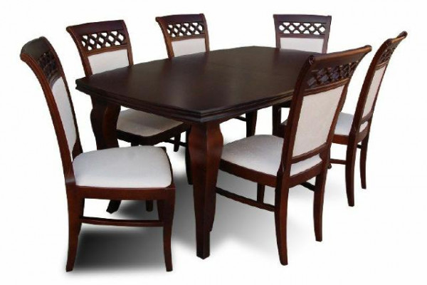 Eettafel + 6 stoelen Eetkamerset Eetgroep Klassieke tafel Tafels