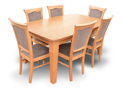 Luxe designer eetkamerset stoel tafel groep 7-delig. Meubelgroepen nieuw.