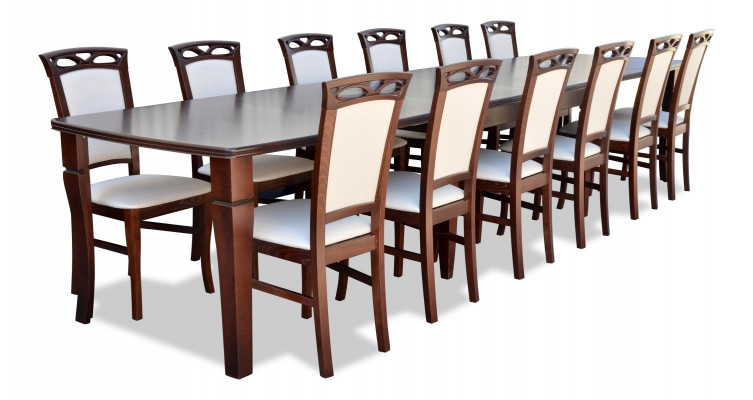 Eettafel 12 x Stoelen Eetkamer Set Eetgroep Moderne Stoelen Tafel Tafels 13-delige.