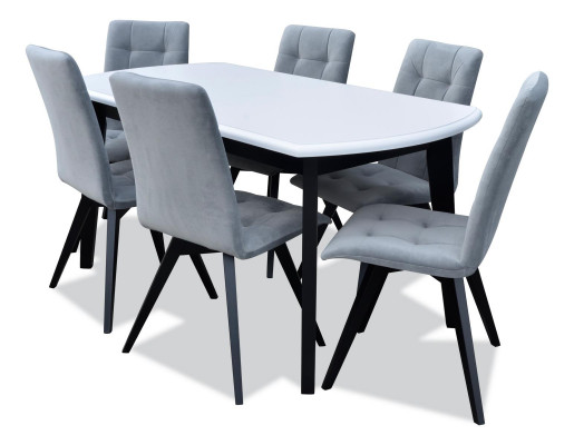 Eetkamer set klassieke tafel 6x stoelen luxe tafels 7-delig compleet nieuw