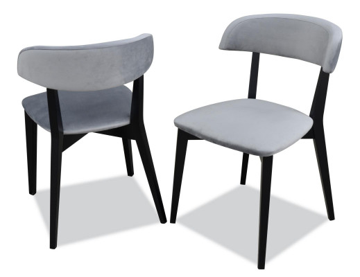 Eetkamerstoelen met leuning en bekleding, set van 4 designstoelen nieuw.