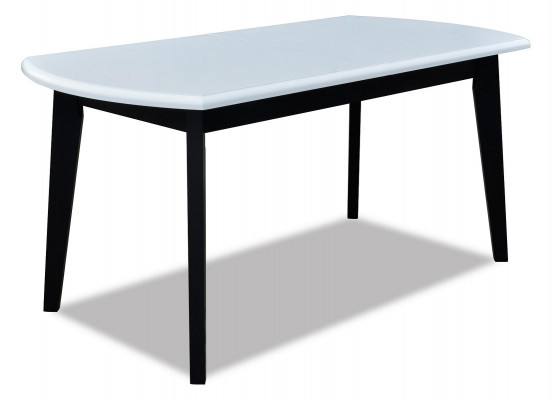 Tafel Ontwerptafel Houten tafel Eetkamer Luxe meubels Wit Zwart 80x160/200 cm.