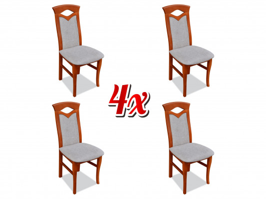 Stoelset Fauteuil Leun Ontwerp Bekleding Stof Textiel Eet Woonkamer 4x Stoelen Nieuw