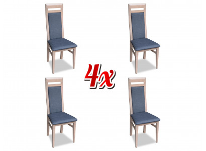 Stoelen Keuken Eetkamer Stof Hout Set 4x Design Stoel Textiel Fauteuil Bekleding
