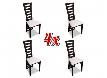 Eetkamerstoelen Nieuw Textiel Set 4x Massief Houten Stoel Eetkamerstoel Keukenstoelen