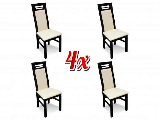 Set compleet K65 4x Designer Stoel Set Eetkamer Textiel Bekleding Zitstoelen