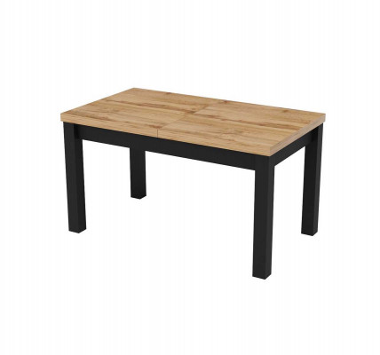 Moderne eettafel in bruin design, houten tafel, meubels voor de woonkamer, nieuw.