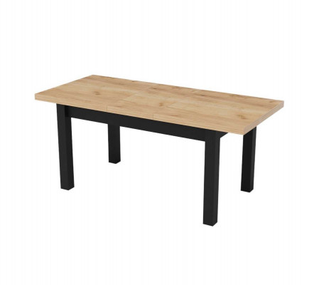 Moderne eettafel in bruin design, houten tafel, meubels voor de woonkamer, nieuw.