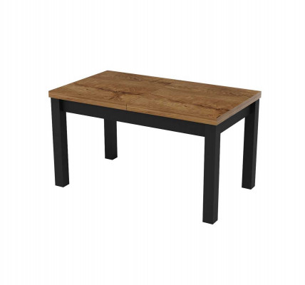 Moderne eettafel in bruin design, houten tafel, meubels voor de woonkamer, nieuw.