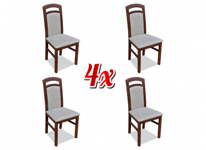 Eetkamerstoelenset fauteuil bekleding ontwerp 4x stoelen groep set horeca nieuw