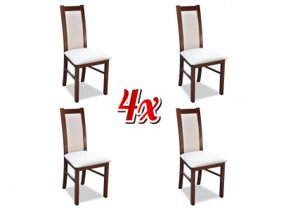 Eetkamer set Eetkamer stoelen K17 4x stoel set Echt hout Beklede zitting