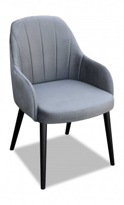 Ontwerp textiel luxe fauteuil stoel met armleuning eetkamerstoel bruin