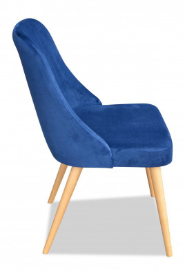 Massief houten stoel Eetkamerstoel Designer textiel stoel Stoelen Eetkamerstoelen K78