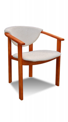Luxe design gestoffeerde stoel stoelen zit leun bureau eetkamer massief hout K27 Nieuw