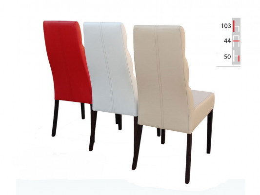 MASSIEF HOUT HOUTEN STOEL MODERN LEDER ONTWERPER EETKAMERSTOEL KEUKEN DECORATIEF