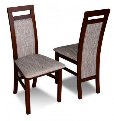 Stoel zonder armleuningen Fauteuil Bekleding Hout Stof Houten Stoel Nieuw