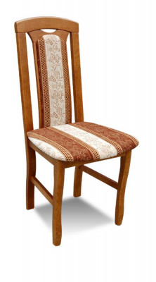 Stoel zonder armleuning Eetkamerstoel Hout Stof Eetkamer Design Fauteuil