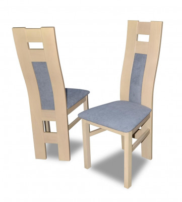 Houten stoel set 1x Massief houten stoel Eetkamerstoel Designer stoelen Eetkamerstoelen