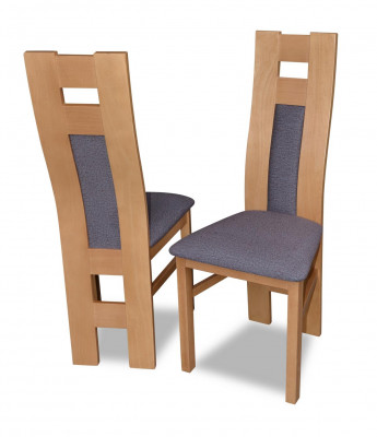 Houten stoel set 1x Massief houten stoel Eetkamerstoel Designer stoelen Eetkamerstoelen