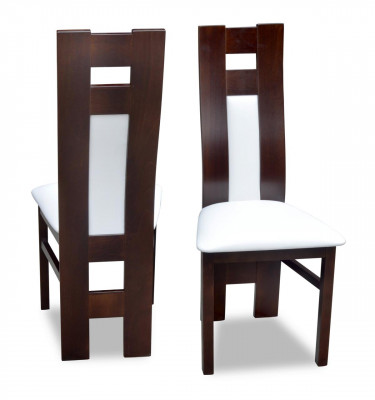 Houten stoel set 1x Massief houten stoel Eetkamerstoel Designer stoelen Eetkamerstoelen