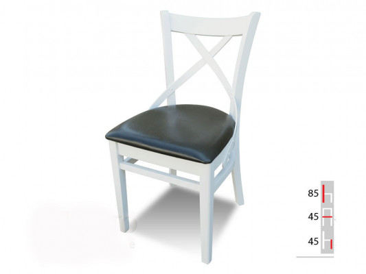 MASSIEF HOUTEN STOEL MODERN DESIGN ZILVER EETKAMERSTOEL KEUKEN DECORATIEF