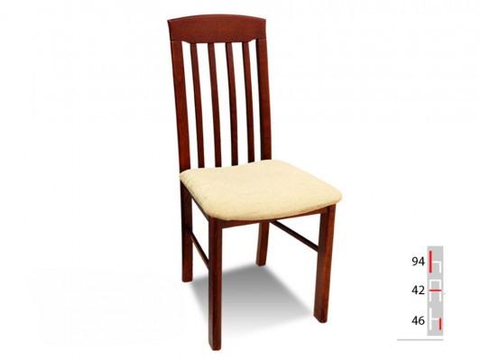 Massief houten eetkamerstoel Ontwerper leren stoel Decoratieve stoelen