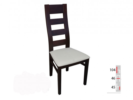 Massief houten stoel Eetkamerstoel Designer leren stoel Stoelen Eetkamerstoelen K47
