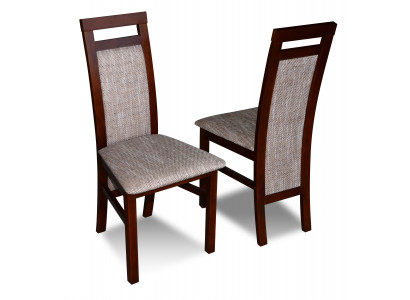 Luxury design gestoffeerde stoel stoelen zitting leuning massief hout eetkamer hout K75 NIEUW