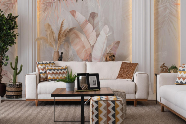 Stijlvol bankstel 3+2+1 zit fauteuil Hoogwaardige meubels Luxe ontwerpen