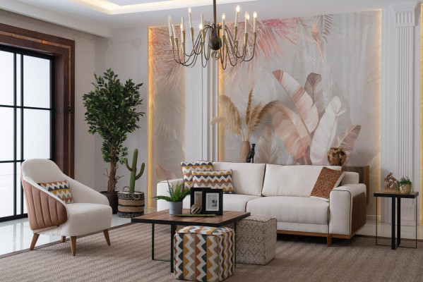 Stijlvol bankstel 3+2+1 zit fauteuil Hoogwaardige meubels Luxe ontwerpen