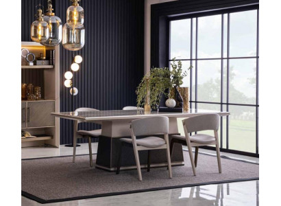 Luxe eettafel Eettafels Tafel Eetset Eetgroep Tafels 4x Armstoelen Stoel