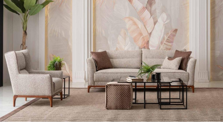 Moderne ontwerpen bankstel, 3+1 fauteuils bankstel woonkamer meubilair inrichting.