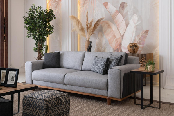 Sofa set Bank bekleding Driezitter Bankstellen 3+1 Bankstel Woonkamer