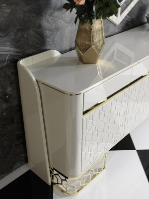 Sideboard Luxe Modern Design Woonkamer Hoogwaardige Meubels Dressoir Spiegel 2-delig