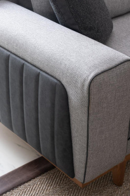 Tweezitsbank van stof bank bekleding comfortabele stoffen bank tweezitsstoffen bank