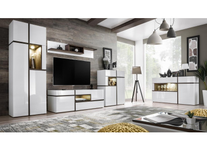 Set 5-delige woonkamer tv-standaard kast woonkamer wanden hout modern meubels nieuw