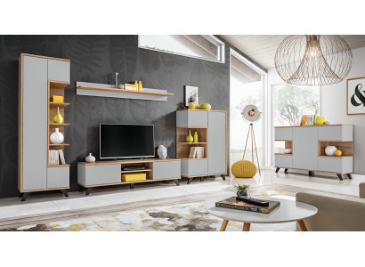 Woonkamerset 5-delig Luxe woonkamermeubels Houten meubelset TV-standaard Nieuw