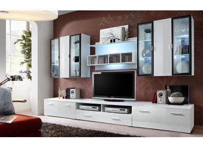 Wandmeubel ontwerper TV-standaard Woonkamer inrichting Hout Modern Meubilair