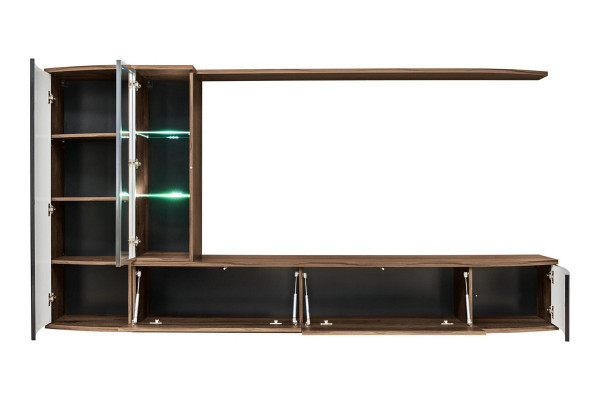 Woonwand Set Luxe Woonkamer TV Stand Hout Wandplank Wandkast Nieuw