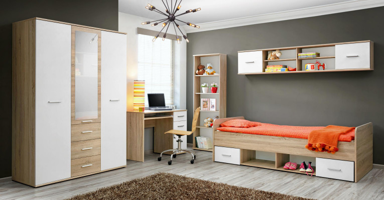 Volledige moderne kinderkamer ontwerper bureau set luxe meubels