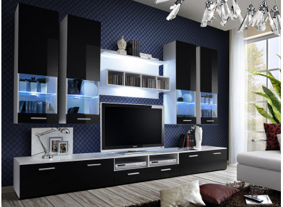 Wandmeubel Zwart Meubels Woonkamer Designer Luxe TV-standaard Houten Wandplank
