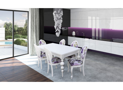 Ontwerptafel met 6 stoelen Stoelenset Houten tafels Eetkamerset