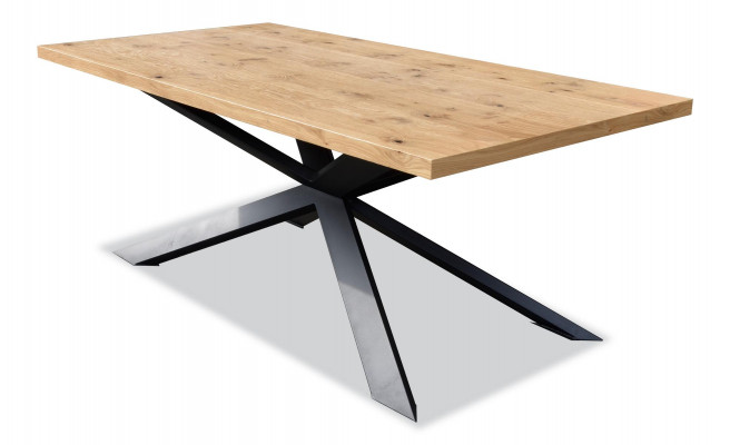 Eettafel Ontwerp Tafel Hout Roestvrij Staal Moderne Eetkamer Woonkamer