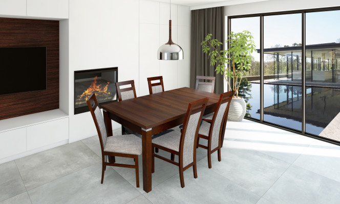 Tafel + 6 stoelen Design Eetkamer Set Stoel Set Eetsets Tafels