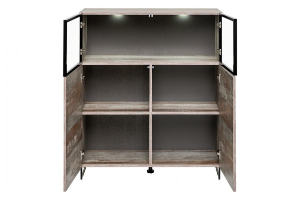 Vitrine Modern Stil Woonkamer Design Inrichting Houten Kast Nieuw Meubels